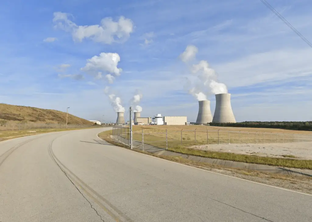 Cooling towers at Plant Vogtle nuclear power plant